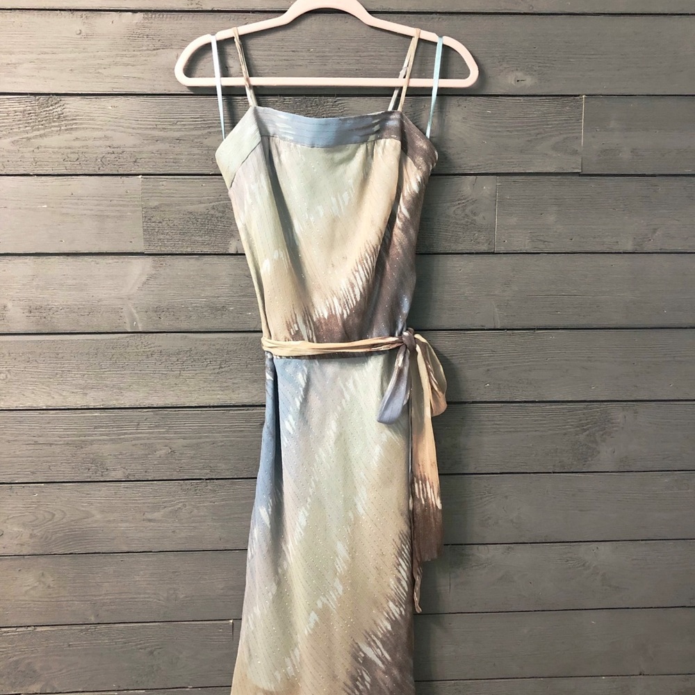 NWT BCBG BCBGMAXAZRIA Silk Side Tie Dress Sz XS - Picture 2 of 8
